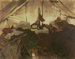 Teltan sisällä Kanadan kalliovuorilla, 1916 tekijältä John Singer Sargent