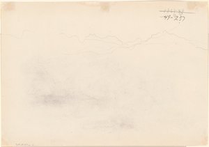 Vuoret [verso], 1869. tekijältä John Singer Sargent