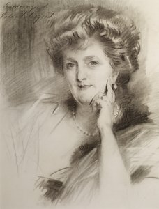 Naisen muotokuva, vuoden 1900 jälkeen (liitu kudottupaperille) tekijältä John Singer Sargent