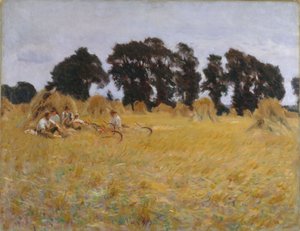 Viikatemiehet lepäävät vehnäpellolla, 1885 tekijältä John Singer Sargent