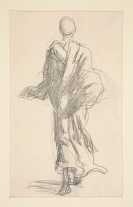 Takanäkymä drapedoidusta hahmosta tekijältä John Singer Sargent