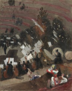 Pasdeloup-orkesterin harjoitus Talvisirkuksessa, n. 1879. tekijältä John Singer Sargent