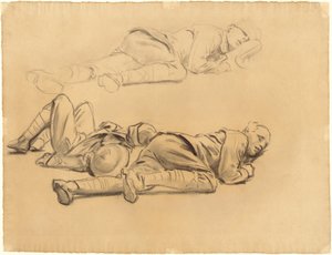 Studies for Gassed, 1918-1919. tekijältä John Singer Sargent