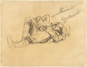 "Gassed"-tutkimukset [recto] tekijältä John Singer Sargent