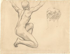 Studies for The Unveiling of Truth, 1922-1925. tekijältä John Singer Sargent