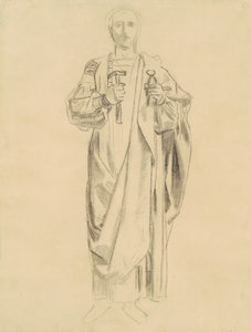 Study for the Dogma of the Redemption: Frieze of Angels [recto], 1895-1903. tekijältä John Singer Sargent
