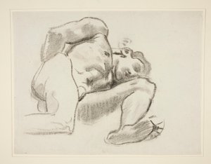 Tutkimus Prometheus, rondel, Rotunda, Museum of Fine Arts Boston tekijältä John Singer Sargent