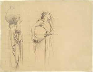 Tutkimus "The Danaïdes" tekijältä John Singer Sargent