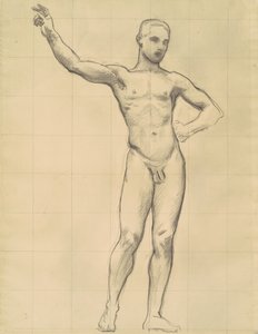 Study of Apollo for Apollo and the Muses, n. 1921. tekijältä John Singer Sargent