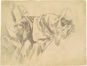 Tutkimus ristiinnaulitsemisesta "rukouskirkon viidestätoista mysteeristä" tekijältä John Singer Sargent