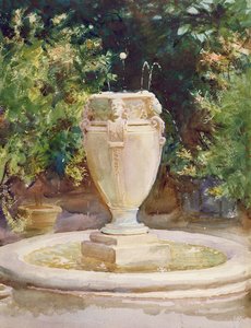 Maljakkosuihkulähde, Pocantico tekijältä John Singer Sargent
