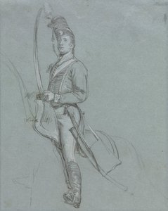 Husaariupseeri hevosen selässä tekijältä John Singleton Copley