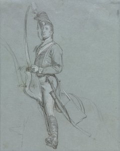 Husaariupseeri hevosen selässä, 1812. tekijältä John Singleton Copley