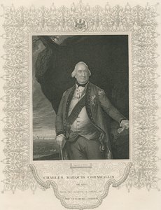 Charles Cornwallis, Galleria of Historical Portraits, julkaistu noin 1880 tekijältä John Singleton Copley