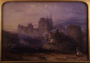 Chateau de la Tremoille, Vitre (akvarelli paperille)