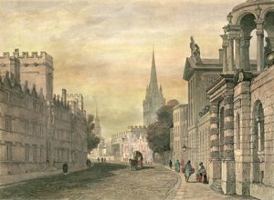 High Street, Oxford, kaiverrus G. Hollis, 1835
