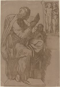 Sibylin lukeminen tekijältä John Skippe after Michelangelo