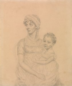 Lady Wigram pienen poikansa William Pitt Wigramin kanssa