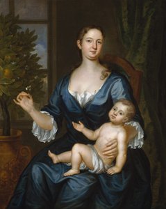 Rouva Francis Brinley ja hänen poikansa Francis, 1729. tekijältä John Smibert