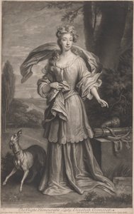 Oikea kunniallinen rouva Elizabeth Cromwell (1674-1704) tekijältä John Smith