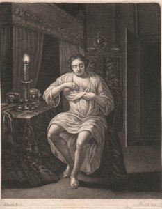 Nainen riisuutumassa