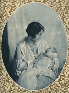 Muotokuva Elizabeth II:sta ja kuningataräidistä tekijältä John St. Helier (after) Lander