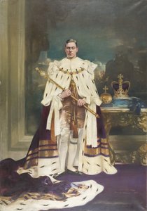 Muotokuva H.M. King George VI (öljy kankaalle)