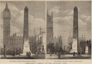 Cleopatras Needle ehdotetussa paikassa tekijältä John Sulman