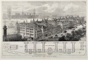Kuningatar avasi uuden St. Thomasin sairaalan viime keskiviikkona 1871 (teräskaiverrus) tekijältä John Sulman