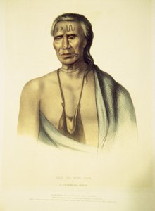 Lap-pa-win-soen muotokuva, 1837 (käsinvärinen lito)