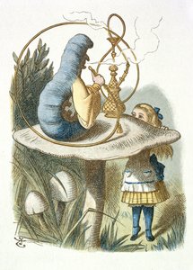 Alice tapaa sinisen toukan tekijältä John Tenniel