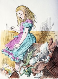 Alice eläinten ympäröimänä tekijältä John Tenniel