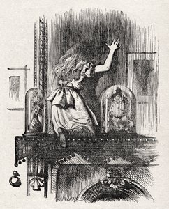 Alice lasin läpi tekijältä John Tenniel
