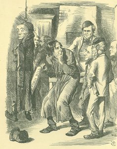 Faginin poliittinen koulu: parlamentin uudistus - franchising-sopimuksen laajentaminen. Disraeli toimitti uudistuslain läpi Commonsissa vuonna 1867 vaatien ansiota lain hyväksymisestä. Tässä hän on poimimassa sitä Lord John Russellin taskusta. tekijältä John Tenniel