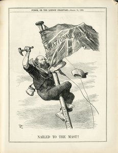 Kuva John Tennielista (1820-1914) Punchissa tekijältä John Tenniel