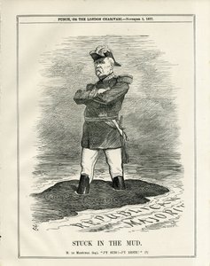 Kuva John Tennielista (1820-1914) Punchissa tekijältä John Tenniel