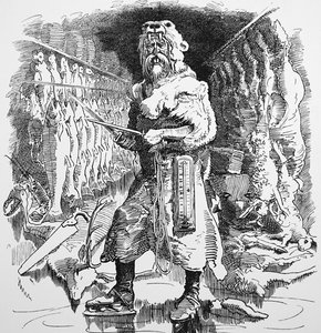 Herra Punchin näkemys jäähdytyksen tulevaisuuden merkityksestä tekijältä John Tenniel