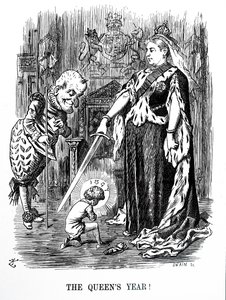 Kuningatar Victorian timanttijuhlapäivä tekijältä John Tenniel