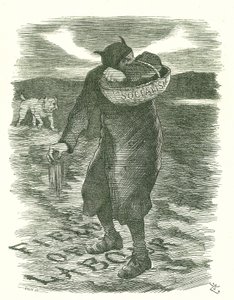 Tares kylvö: pelko sosialismin leviämisestä brittiläisen työvoiman keskuudessa. John Tenniel sarjakuva Punchista, Lontoosta, 27. helmikuuta 1886. tekijältä John Tenniel