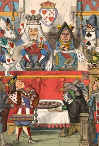 Sydänten kuningas ja kuningatar hovissa, 1889 tekijältä John Tenniel