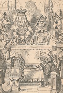 Sydänten kuningas ja kuningatar hovissa, 1889 tekijältä John Tenniel