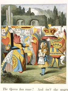 Vihainen kuningatar. Sydänten Kuningatar. tekijältä John Tenniel