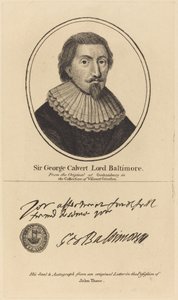 Sir George Calvert, lordi Baltimore tekijältä John Thane