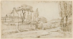 Chenies St -kadun päässä, Bedford Square, 20. heinäkuuta 1793 (muste paperille) tekijältä John Thomas Serres