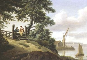 Rakastajia portilla tekijältä John Thomas Serres