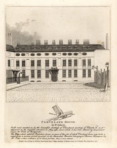 Cleveland House, St James Palace, Lontoo tekijältä John Thomas Smith