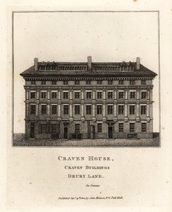 Craven House, Craven Buildings, Drury Lane, Lontoo tekijältä John Thomas Smith