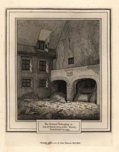 Kitchen of Leathersellers Hall, Lontoo tekijältä John Thomas Smith