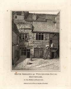 Winchester Housen eteläiset jäänteet, Southwark tekijältä John Thomas Smith