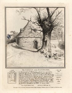 Putki lähellä Bayswateria, Paddington, rakennettu säilyttämään suuri lähde puhdasta vettä tekijältä John Thomas Smith